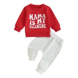 Conjunto De Roupas Murnouche Toddler Baby Boy Dia Dos Namorados 0-6m