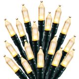 Mini Luzes Led De Natal Minetom 39 Pés 100 Led Branco Quente