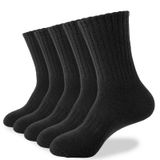 Meias De Caminhada Josnown Masculinas De Lã, 5 Pares, Grossas, Quentes, De Inverno