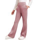 Calças Flare Para Meninas Adolescentes Da Bélgica Fall Bell Bottom Leggings Rosa