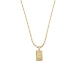 Cordão 45cm Masculino Feminino Pingente Letra C Banhado Ouro