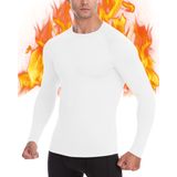 Camisa Térmica De Manga Longa Eobekee Compression Tight Masculina Branca