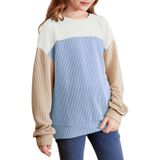 Camisa Blibean Teen Girls Puff De Manga Comprida Listrada Tamanho 12-13