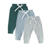 Calças De Bebê Yoawdats, Pacote Com 3 Pull-on Jogger Para Meninos E Meninas