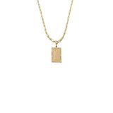 Cordão 45cm Masculino Feminino Pingente Letra F Banhado Ouro