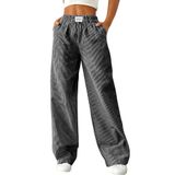 Pijama Lounge Pants Lomon, Listrada, Boxers De Pernas Largas Para Mulheres