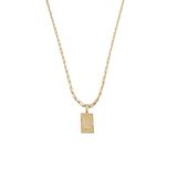 Cordão 45cm Masculino Feminino Pingente Letra V Banhado Ouro