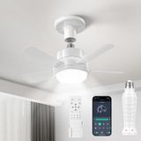 Ventilador De Teto Acesal De 16 Polegadas Com Soquete, Controle Remoto E Aplicativo