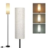 Luminária De Chão Frideko 68,11 Cm Bege Moderna Para Sala De Estar