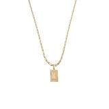 Cordão 45cm Masculino Feminino Pingente Letra X Banhado Ouro