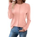 Blusas Femininas Evaless, Verão, Outono, Elegantes, Casuais, Rosa Claro
