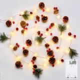 Bateria Led Brightown Pine Cone 30 Com Luzes De Corda De Natal