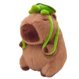 Brinquedo De Pelúcia Waksun Capivara Com Mochila De Tartaruga Para Crianças