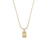 Cordão 60cm Masculino Feminino Pingente Letra M Banhado Ouro