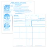 Cartões De Impressão Digital Peutier Applicant Fd-258 2024 (20,4x20,4 Cm)