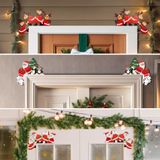 Decoração De Canto De Porta De Natal Jassurance Wood Frame X3