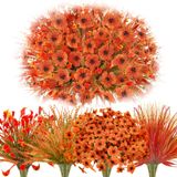 Flores Artificiais De Outono Caplidou, 24 Unidades, Resistentes A Uv