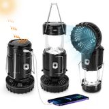 Lanterna Solar Portátil Com Ventilador Bugpass 2024 Upgrade