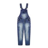 Macacão Jeans Kidscool Space Little Girls Azul 3-4 Anos