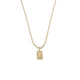 Cordão 60cm Masculino Feminino Pingente Letra Y Banhado Ouro
