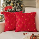 Capas De Almofada Cosibono Red Christmas Tree 50x50cm