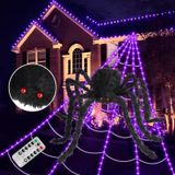 Decoração De Luzes De Teia De Aranha Nagudenfo 2024 Atualizada De 4,8 Pés