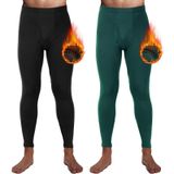 Calças Térmicas De Roupa Íntima Casuallinadas, Pacote Com 2 Unidades Para Homens