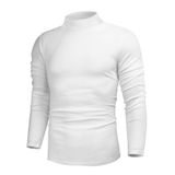Suéter Poriff Masculino De Tricô Sólido Branco De Algodão Xxl