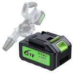 Bateria Comchoi 21v Max 4.0ah De Íon De Lítio Para Ferramentas Externas