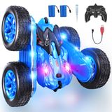 Carro De Controle Remoto Cozibb 4wd 360° Flips Stunt Com Luzes Azuis