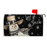 Capa De Caixa Postal Dacawin Winter Snowman Let It Snow 53x46cm