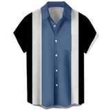 Camisa De Boliche Curbodo Com Estampa Havaiana Retrô Masculina De Manga Curta