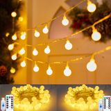 Led Globe String Lights Minetom, Pacote Com 2, 14 M, 100 Led Com Controle Remoto