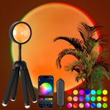Projetor De Lâmpada Sunset Madoury Com Controle De Aplicativo De Rotação De 360°