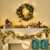 Bateria De Natal Cluster Lights Minetom 10m 120 Led, Pacote Com 2