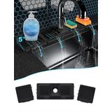 Tapete De Torneira Splash Guard Para Pia De Cozinha Com Dispensadores De Sabão Abulun