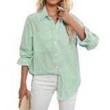 Camiseta Feminina Who In Shop Listrada Com Botões Verde 2gg
