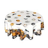 Toalha De Mesa Kawani Halloween Redonda De 152 Cm Para Caminhão De Halloween