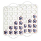Forma De Muffin Aotaso, Mini Antiaderente De Silicone, 24 Xícaras Com Moldura, 2 Unidades