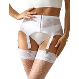 Cinto De Liga De Renda Ohyeahlady Para Coxas, Preto Plus Size