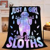 Cobertor Mecowcm Sloth Fleece Throw 100x125cm Para Crianças/adultos