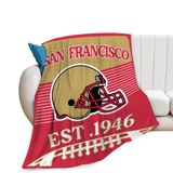 Cobertor Gyeong Football Fans San Francisco City Flannel 50x40cm