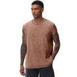 Camiseta De Treino Masculina Snowelve Acid Wash Coffee Tamanho Gg