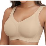 Sutiã Sem Fio Xcutting Com Decote Em V Lightly Lift Bralettes Nude Xl