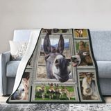 Cobertor Yerretin Farm Donkey Flannel Fleece 100x125cm