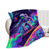 Cobertor Tourrest Astronaut Spaceman Flannel 125x100cm