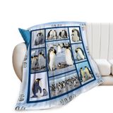 Cobertor Golakra Penguin Animal Flanela Flanela 125x100cm