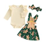 Roupas Fiomva My First Christmas Baby Girl Outfit 6-9 Meses