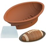 Forma De Bolo De Futebol Apiocmy 30 Cm De Silicone Antiaderente Com Raspador