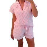Conjunto De Pijama Yiulangde Para Dia Dos Namorados Com Estampa De Coração De Algodão